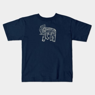 Abstract Elephant Drawing Kids T-Shirt